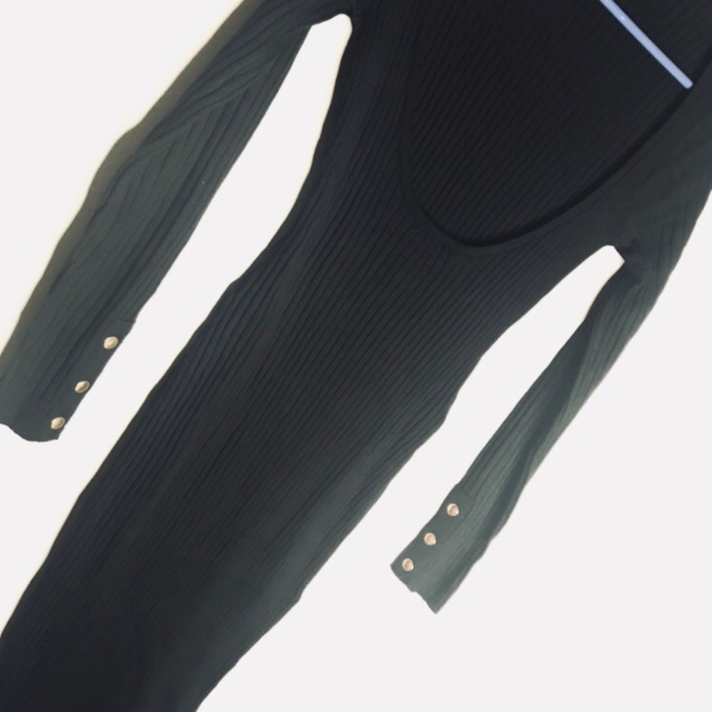 Fashion nova black midi dress